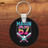 Trendy Mason 67 Mem Ice Cream Drip Baseball Birthd Schlüsselanhänger (Vorderseite)