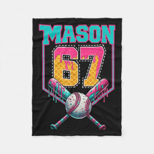Trendy Mason 67 Mem Ice Tropfen Baseball Birthd Fleecedecke