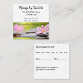 Trendy Massage Therapist Ernennung Quadratische Visitenkarte (Vorne/Hinten)