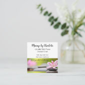 Trendy Massage Therapist Ernennung Quadratische Visitenkarte (Stehend Vorderseite)