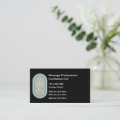 Trendy Massage Therapist Visiting Cards Visitenkarte (Stehend Vorderseite)
