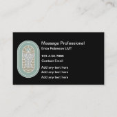 Trendy Massage Therapist Visiting Cards Visitenkarte (Vorderseite)