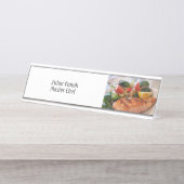 Trendy Master Koch Cook Schreibtisch Name Plate Schreibtischnamensplakette (Vorderseite )
