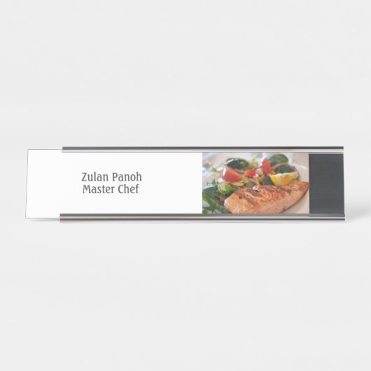 Trendy Master Koch Cook Schreibtisch Name Plate Schreibtischnamensplakette (Vorderseite )