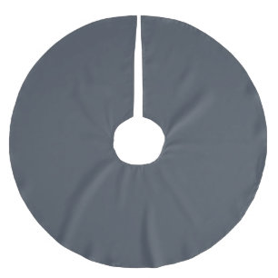 Trendy mated blue   Ascheblau Polyester Weihnachtsbaumdecke