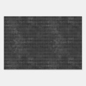 Trendy Matte Black und Gray Grunge Texture Geschenkpapier Set (Vorderseite 2)