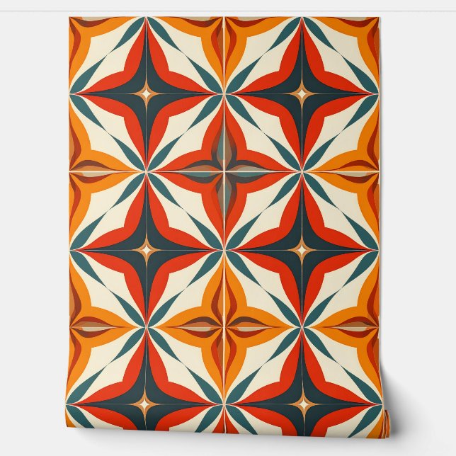 Trendy Maximalist Wall Decor Tapete (Abrollen)