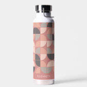 Trendy MCM Halbmondmuster mit blauer Namensblöcke Trinkflasche (Links)