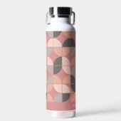 Trendy MCM Halbmondmuster mit blauer Namensblöcke Trinkflasche (Vorne)