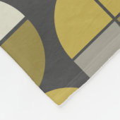 Trendy MCM Halbmondmuster mit Goldnamenblock Fleecedecke (Ecke)