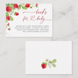 Trendy Meadow Strawberry Books for Baby Showroom Begleitkarte
