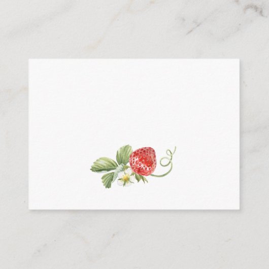 Trendy Meadow Strawberry Books for Baby Showroom Begleitkarte (Rückseite)