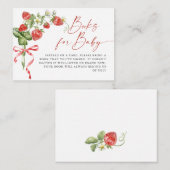 Trendy Meadow Strawberry Books for Baby Showroom Begleitkarte (Vorne/Hinten)