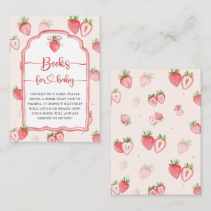 Trendy Meadow Strawberry Books for Baby Showroom Begleitkarte