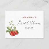 Trendy Meadow Strawberry schätzt, wie viele Game C Visitenkarte (Rückseite)