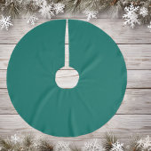 Trendy Medium Bluish Green - Polyester Tree Skirt Polyester Weihnachtsbaumdecke