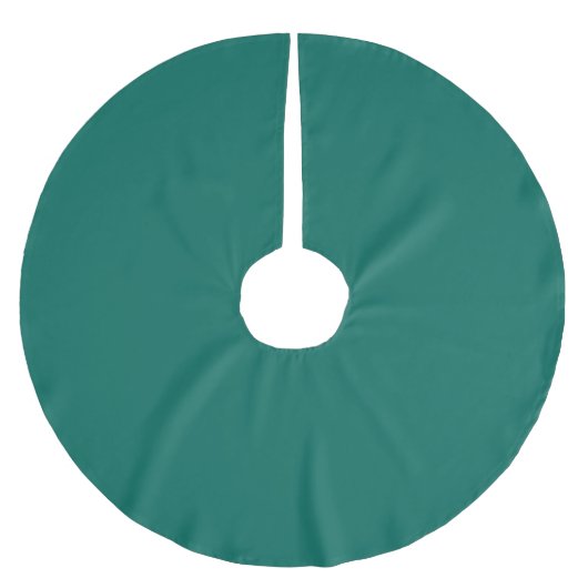 Trendy Medium Bluish Green - Polyester Tree Skirt Polyester Weihnachtsbaumdecke (Vorderseite)