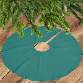 Trendy Medium Bluish Green - Polyester Tree Skirt Weihnachtsbaumdecke