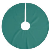 Trendy Medium Bluish Green - Polyester Tree Skirt Weihnachtsbaumdecke (Vorderseite)