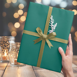 Trendy Medium Bluish Green Wrapping Paper Geschenkpapier