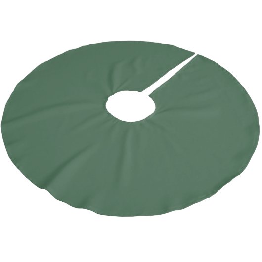 Trendy Medium Dark Green - Polyester Tree Skirt Polyester Weihnachtsbaumdecke (Schrägansicht)