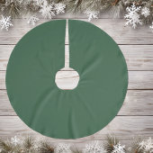 Trendy Medium Dark Green - Polyester Tree Skirt Polyester Weihnachtsbaumdecke