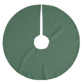 Trendy Medium Dark Green - Polyester Tree Skirt Weihnachtsbaumdecke (Vorderseite)