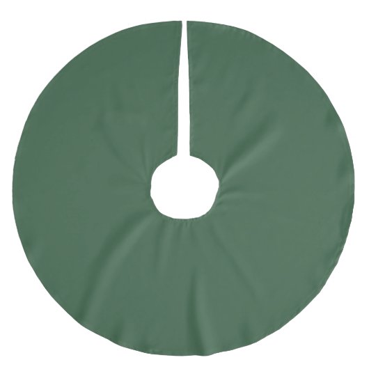 Trendy Medium Dark Green - Polyester Tree Skirt Weihnachtsbaumdecke (Vorderseite)