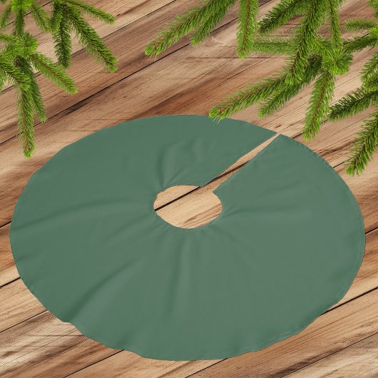 Trendy Medium Dark Green - Polyester Tree Skirt Weihnachtsbaumdecke