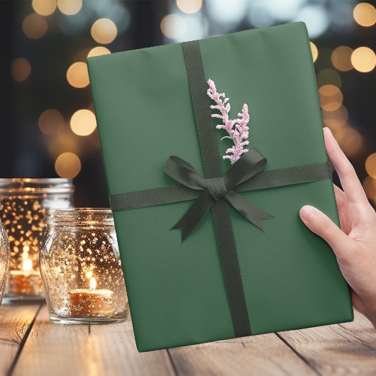 Trendy Medium Dunkel Weihnachts Grünpapier Geschenkpapier