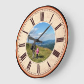 TRENDY MEMORABLE MOMENTS PERSONALISIERTE BILDER GROßE WANDUHR (Winkel)