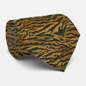 Trendy Menswear Ties Tiger Print Krawatte (Gerollt)
