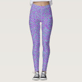 Trendy Mermaid Schwanz Lila Fischskala Muster Leggings (Vorderseite)