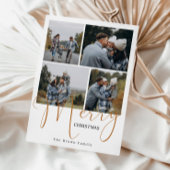 Trendy Merry Christmas 5 Foto Feiertagskarte