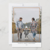 Trendy Merry Christmas 5 Foto Feiertagskarte (Rückseite)