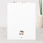 Trendy Merry Christmas Car Family Foto Karte (Rückseite)