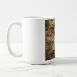 Trendy Merry Christmas Gold Glitzer Star Kaffeetasse