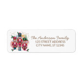 Trendy Merry Christmas Nutcracker Return Address   (Vorne)