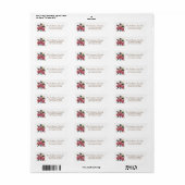 Trendy Merry Christmas Nutcracker Return Address   (Vorne)