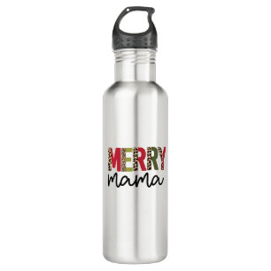 Trendy "Merry Mama" Weihnachten Edelstahlflasche
