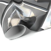 Trendy Metallic Texture Wrapping Paper Geschenkpapier (Rolleneckpunkt)