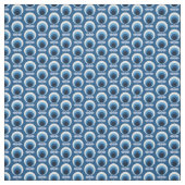 Trendy Mid Century Modern Blue Floral Stoff (Muster)