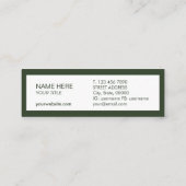 Trendy Mini Visitenkarte (Rückseite)