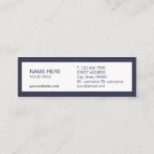 Trendy Mini Visitenkarte (Rückseite)