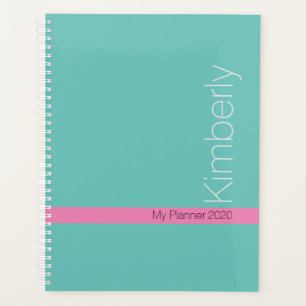 Trendy Minimal Design DIY Name/Betreff/Aquamarin & Planer