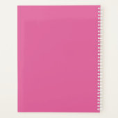 Trendy Minimal Design DIY Name/Betreff/Rosa & Aqua Planer (Rückseite)