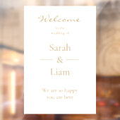 Trendy Minimalism | Chic Golden Schriftart Fensteraufkleber (Blatt 2)