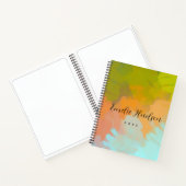  Trendy minimalist  abstract watercolor spiral  Notizblock (Innenseite)