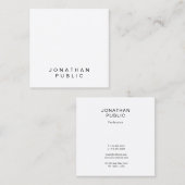 Trendy Minimalistic Schablonen-berufliche Grafik Quadratische Visitenkarte (Vorne/Hinten)