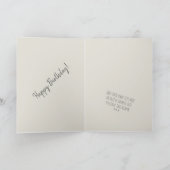 Trendy Minimalistisch Balloon Jegliches Alter Mode Karte (Innenseite)